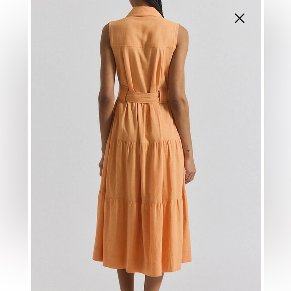 Derek Lam Peach Midi Dress - Picture 2 of 12